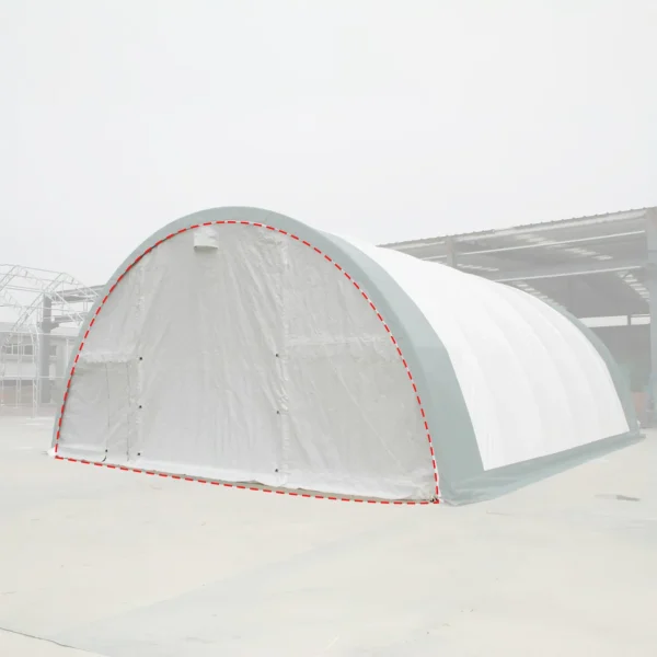 FrontRear Panel with Roll-up Door for W30'xH15' Storage Shelter