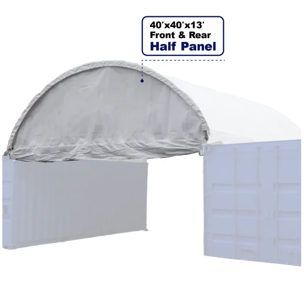 Front Wall with Winch door for Container Canopy Shelter 40'x40'x15'